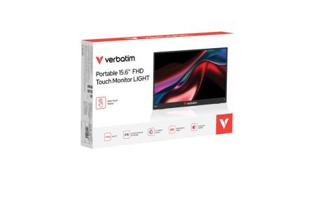Verbatim Portable 15.6" Touch Monitor LIGHT