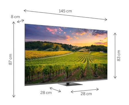 Thomson 65" QLED Google TV; 3840 x 2160 (4K UHD)