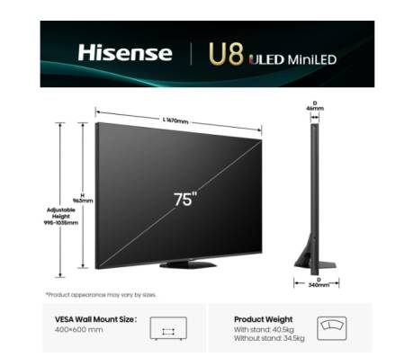 Hisense 75" U8Q