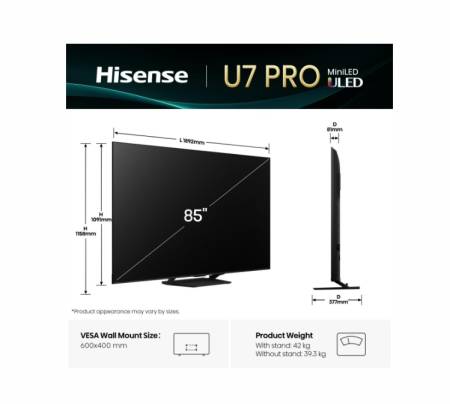 Hisense 85"U7Q Pro