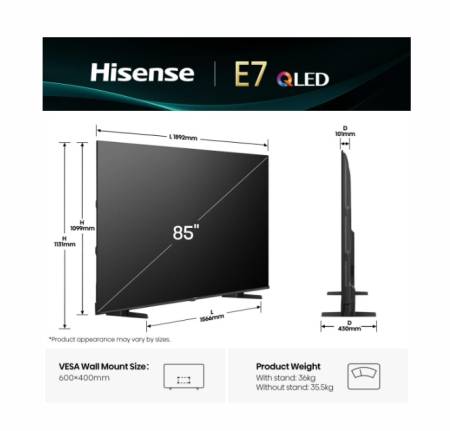 Hisense 85" E7Q