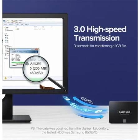 Кабел за HDD/SATA диск UGREEN US217 30796 SATA 3.0