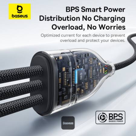 Кабел Baseus Flash Series Type-C към 3x USB-C