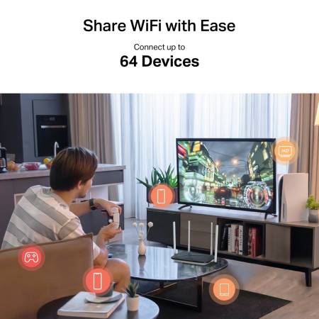 Безжичен рутер Mercusys MB135-4G AC1200 Dual Band 4G LTE