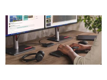 LENOVO USB-C Dual Display Travel Dock 1xHDMI2.1 1xDP1.4 1xUSB-A 2xUSB-C 1xRJ45 w/o AC Adapter