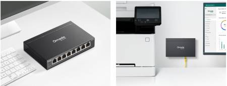 8-портов гигабитов лесно управляем комутатор TP-Link Omada ES208GP с 8 PoE+ порта