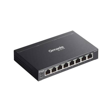 8-портов гигабитов лесно управляем комутатор TP-Link Omada ES208GP с 8 PoE+ порта