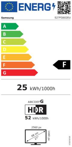 Samsung 27FG602 27" Odyssey G6 OLED 500Hz 0.03ms 2560x1440 DP HDMI Silver