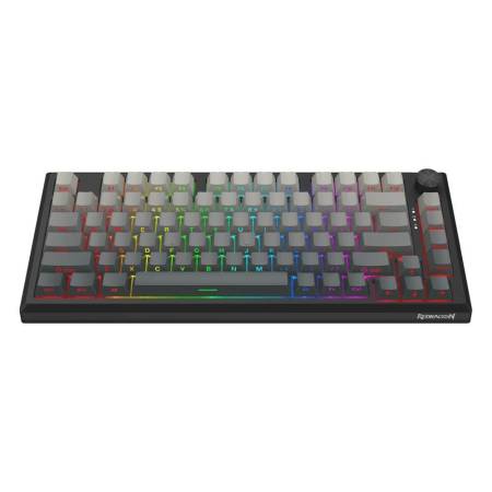 Bluetooth и безжична механична геймърска клавиатура Redragon Penumbra Pro K687GG-RGB-PRO с RGB осветление - черна