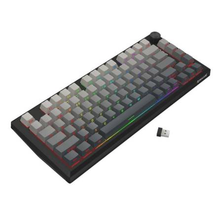 Bluetooth и безжична механична геймърска клавиатура Redragon Penumbra Pro K687GG-RGB-PRO с RGB осветление - черна