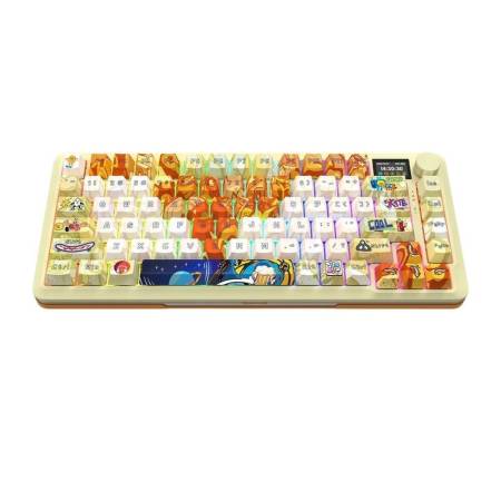 Геймърска механична клавиатура Redragon Flekact Pro Art Anime K708GF-RGB-PRO с Bluetooth и безжична връзка и RGB осветление