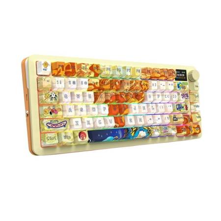 Геймърска механична клавиатура Redragon Flekact Pro Art Anime K708GF-RGB-PRO с Bluetooth и безжична връзка и RGB осветление