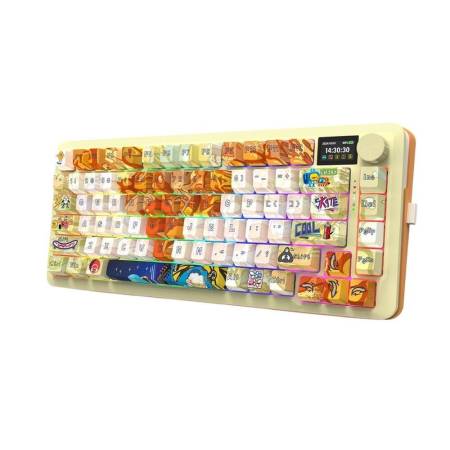 Геймърска механична клавиатура Redragon Flekact Pro Art Anime K708GF-RGB-PRO с Bluetooth и безжична връзка и RGB осветление