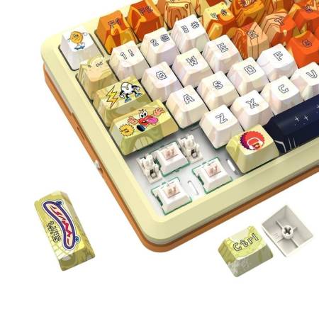 Геймърска механична клавиатура Redragon Flekact Pro Art Anime K708GF-RGB-PRO с Bluetooth и безжична връзка и RGB осветление