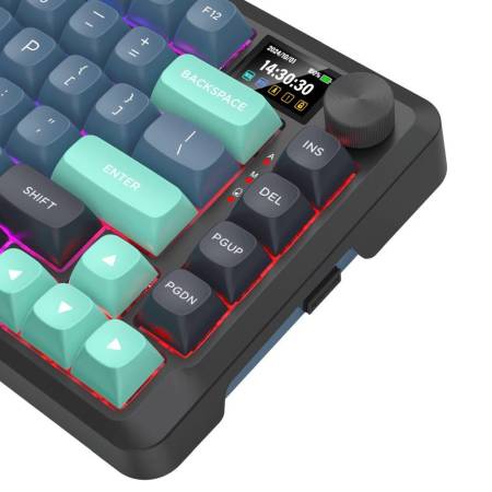 Bluetooth и безжична механична геймърска клавиатура Redragon Behemoth Pro K724SP-RGB-PRO