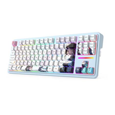 Механична геймърска клавиатура със и без Bluetooth Redragon Antonium Pro Anime Bluemarine K728AK-RGB-PRO с RGB