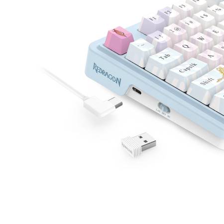 Механична геймърска клавиатура със и без Bluetooth Redragon Antonium Pro Anime Bluemarine K728AK-RGB-PRO с RGB