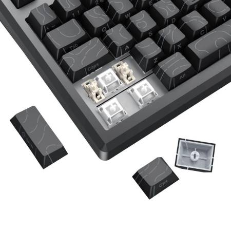 Bluetooth и безжична механична геймърска клавиатура Redragon Uranus 87 Pro K737B-RGB-PRO