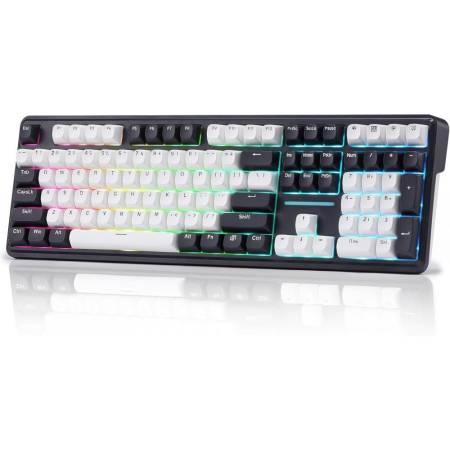 Bluetooth и безжична механична геймърска клавиатура Redragon Antonium Pro 108 K745WB-RGB-PRO