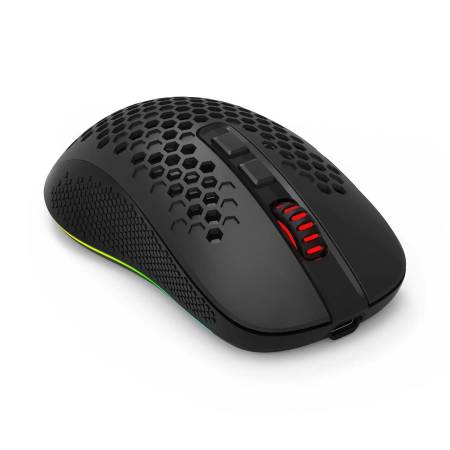 Безжична и Bluetooth геймърска мишка Redragon Hana M694-RGB с RGB осветление - черна