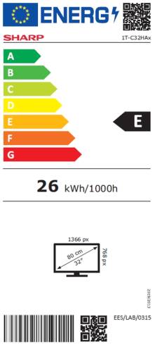 Sharp 32HA1205E