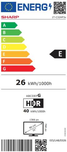 Sharp 32HF3265E