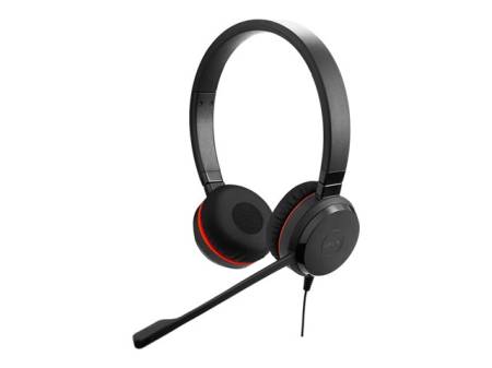 JABRA Evolve 20SE MS stereo Special Edition headset on-ear wired USB Certified for Skype for Business