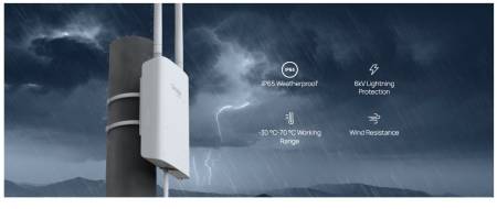 Точка за достъп TP-Link Omada EAP603-Outdoor за вътрешна/външна употреба WiFi 6 AX1800