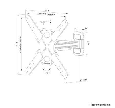 Neomounts LEVEL-850 Wall Mount (full motion