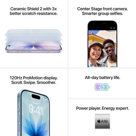 Мобилен телефон Apple iPhone 17 256GB Mist Blue