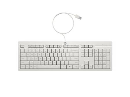 HP 225 Wired Mouse and Keyboard Combo G2 Cashmere White ENG