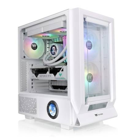 Thermaltake Ceres 350 White + Thermaltake TH360 V2 Ultra EX ARGB Sync CPU Liquid Cooler Snow Edition