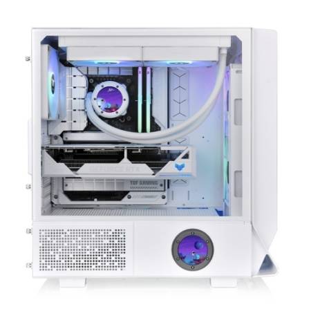 Thermaltake Ceres 350 White + Thermaltake TH360 V2 Ultra EX ARGB Sync CPU Liquid Cooler Snow Edition