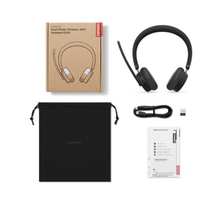 Lenovo Dual-Mode Wireless ANC Headset 6550 (USB-A