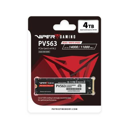 Patriot Viper PV563 4TB M.2 2280 PCIe Gen5 x4 SSD