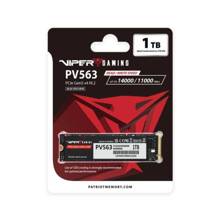 Patriot Viper PV563 1TB M.2 2280 PCIe Gen5 x4 SSD