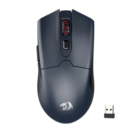 Безжична Bluetooth и кабелна геймърска мишка Redragon Fyzu Lite M995GB-LIT - черна със сиво