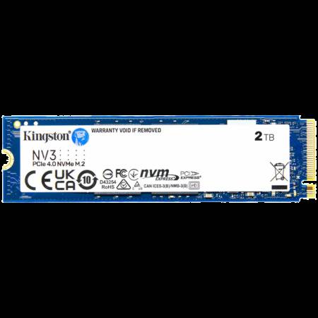 Твърд диск Kingston SSD 2TB NV3 M.2 2280 PCIe 4.0 NVMe SSD SNV3S/2000G