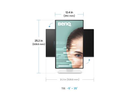 BenQ GW2490TC 23.8W WORK &&nbsp; ENTERTAINMENT DISPLAY GW2490TC WHITE