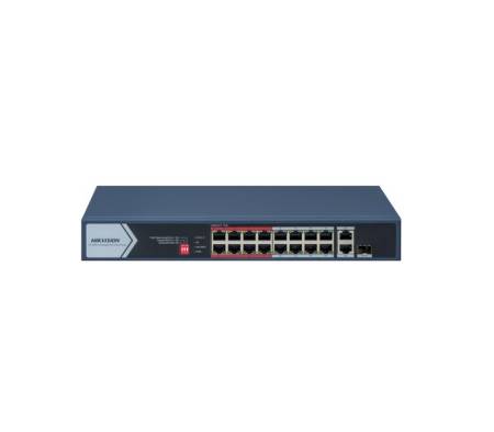 HikVision 16 Port Fast Ethernet Unmanaged POE Switch