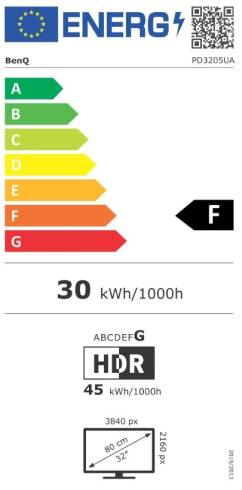 BenQ PD3205UA 31.5W LED MONITOR PD3205UA DARK GREY
