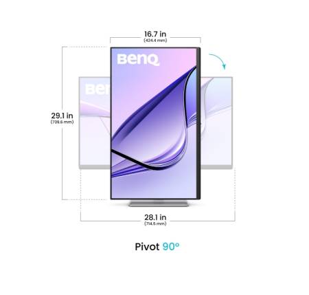 BenQ MA320UP 32" 4K Glossy Monitor for MacBook Pro and MacBook Air 31.5W WORK &&nbsp;ENTERTAINMENT DISPLAY MA320UP SILVER-GREY