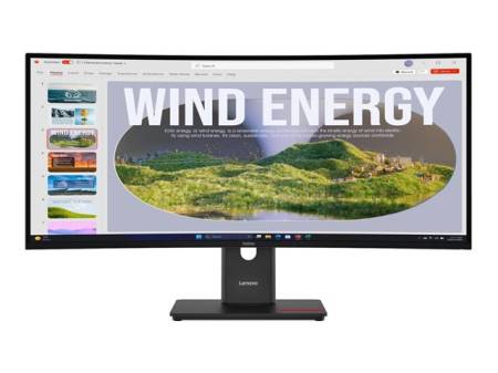 LENOVO ThinkVision T34WD-40 34inch 3440x1440 Curved VA 120Hz USB-C docking 96W Mirror power button Epeat Gold TCO10