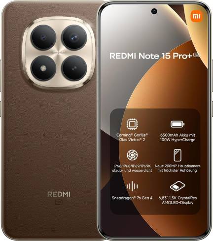 Смартфон REDMI Note 15 Pro+ 5G 8/256GMocha Brown