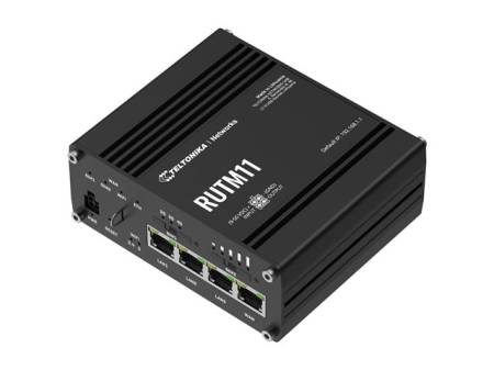 TELTONIKA NETWORKS RUTM11 DUAL SIM 4G/LTE/GNSS 4x RJ45-Ports WiFi router