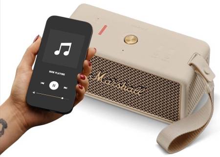 Преносима аудио система Marshall Middleton II Cream 1007429 - бежов