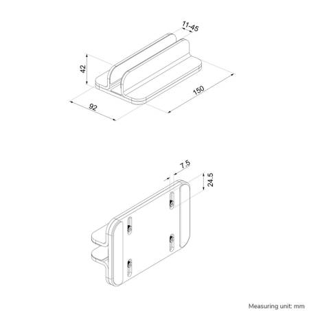 Neomounts Laptop holder 11-17" - universal