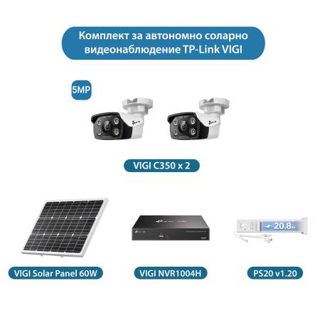 Комплект компактно соларно решение VIGI: Ефективна сигурност за динамични обекти