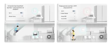 Двубандов Удължител на обхват Wi-Fi 7 TP-Link RE220BE BE3600