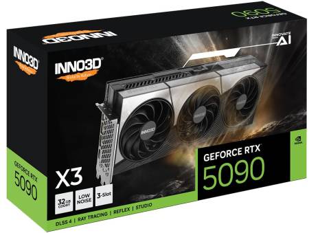 Видео карта Inno3D GeForce RTX 5090 32GB GDDR7 X3 - N50903-32D7-17593928